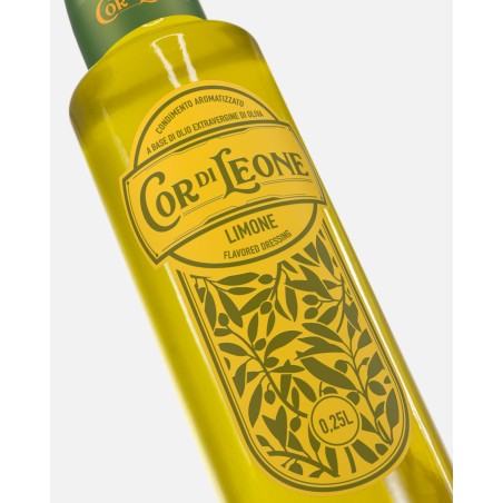 Olio extra vergine di oliva aromatizzato con Limoni di Sicilia