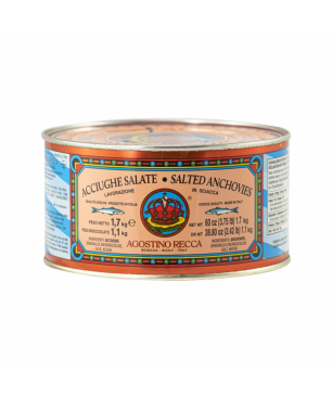 Alici Siciliane Salate latta da 2 Kg