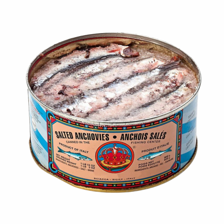 Sicilian Salted Anchovies 2 kg tin