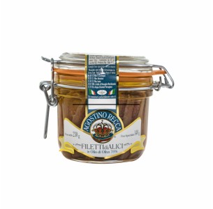 Filetti di Alici in olio di Oliva vaso vetro da 230g