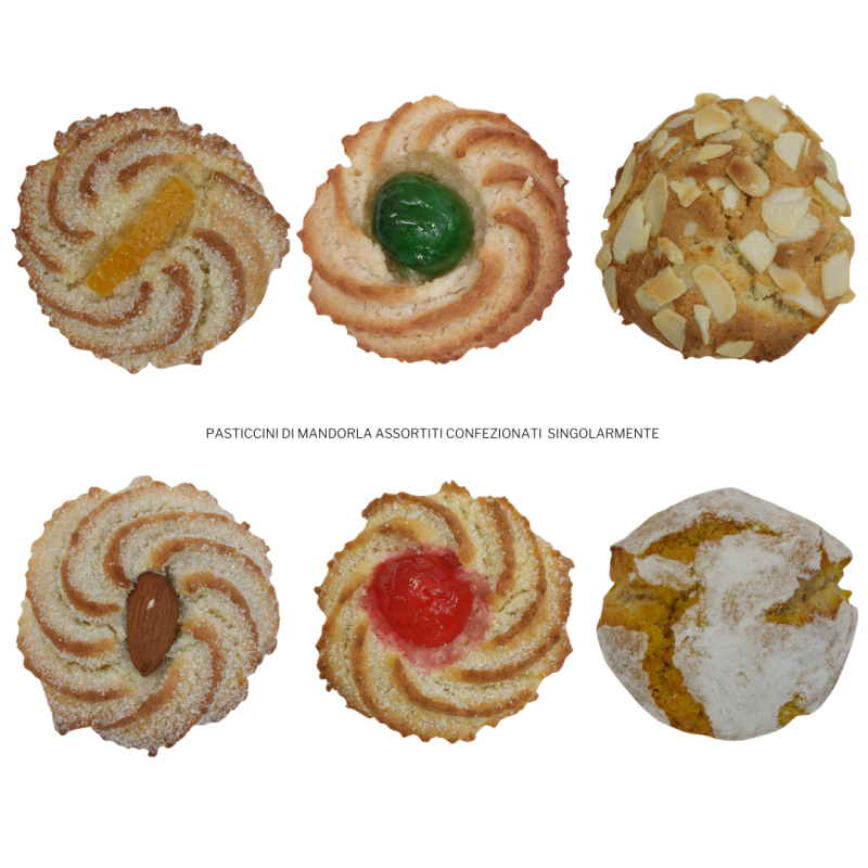 DOLCI DI MANDORLA SICILIANI ASSORTITI 230gr DOLCI DI MANDORLA SICILIANI ASSORTITI 230gr