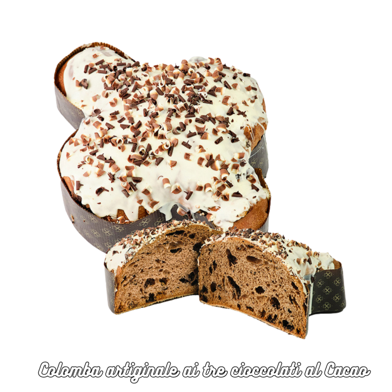 B2B - Colomba Tastetobe ai tre Cioccolati al Cacao – 1kg (X12)