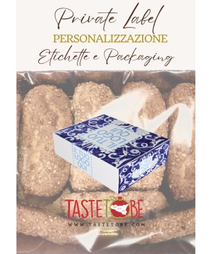 Le Reginelle biscuits (milk with sesame) 200g B2B - Box 24 x 200g