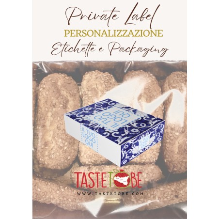 Le Reginelle biscuits (milk with sesame) 200g B2B - Box 24 x 200g