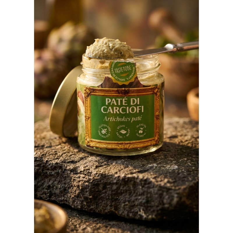 Paté di Carciofi Artigianale | Conserva Tipica Siciliana Vegan Gluten Free | TASTETOBE