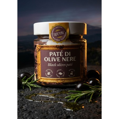 Paté di Olive Nere Artigianale | Conserva Tipica Siciliana Vegan Gluten Free | TASTETOBE